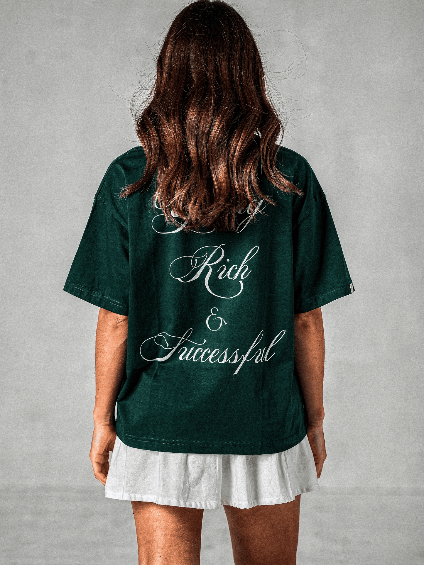 LUIS BISANTI  T-SHIRT VERDE YOUNG RICH & SUCCESSFUL
