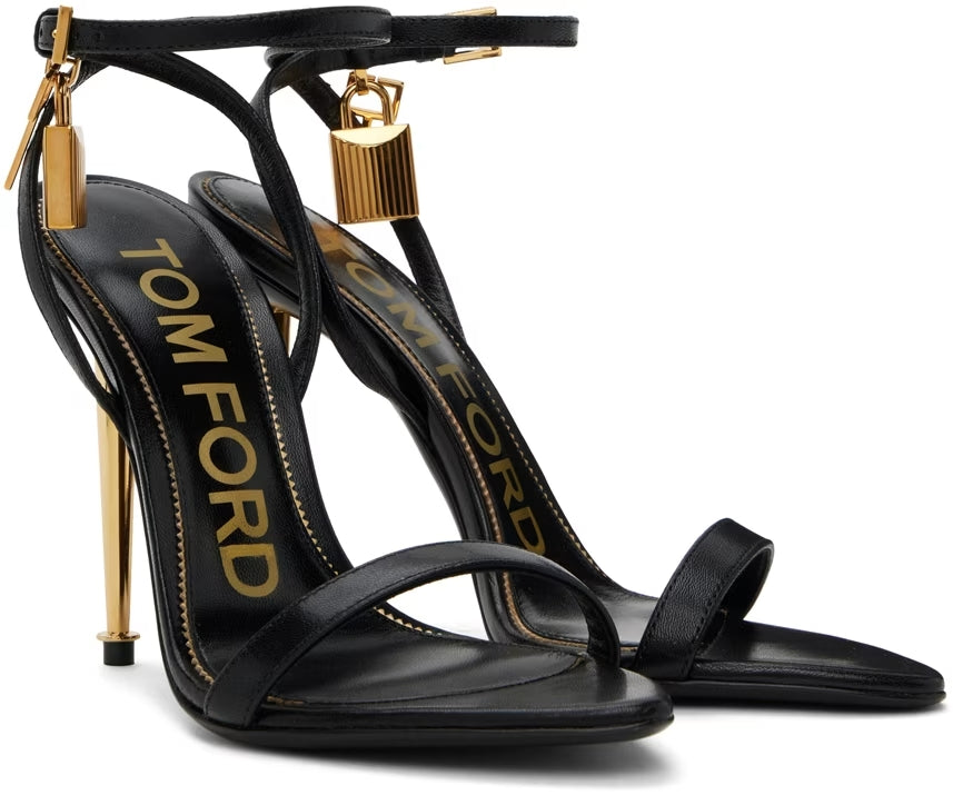 TOM FORD - PRINTED LIZARD POINTY NAKED SANDAL